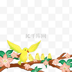 春暖花开工笔画图片_母亲节工笔画