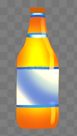 黄色瓶装啤酒插图
