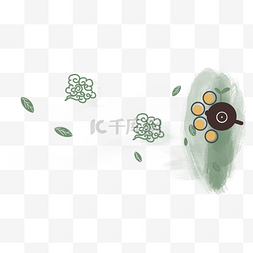 茶道logo图片_漂浮元素