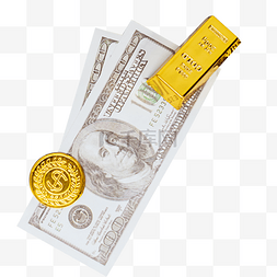 美国钞票图片_美钞的黄金免抠图