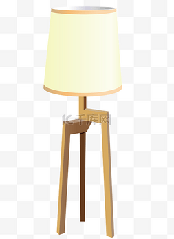 木质灯架台灯