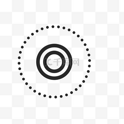 网线圈图片_黑色圆圈图标免抠图