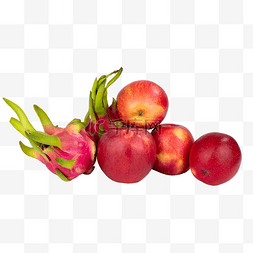 红苹果和火龙果
