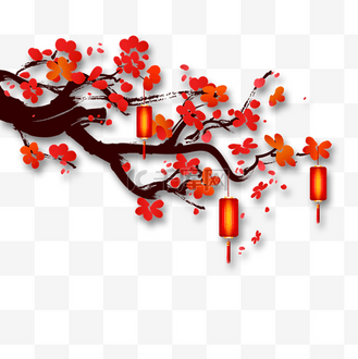 花树卡通粉红元素立体免扣图案个人vip和企业vip免费下载免抠元素手绘