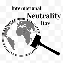简单创意international neutrality day