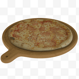 奶酪图片_木托盘披萨