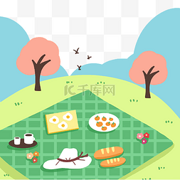 春游草地野餐