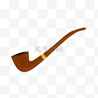 烟斗插画个人vip和企业vip免费下载免抠元素父亲节男士物件烟斗生活