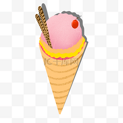 樱桃冰淇淋的小吃