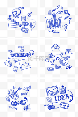 创意商务箭头图片_商务数据涂鸦组图