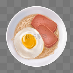 一碗手绘图片_一碗美味的餐蛋面