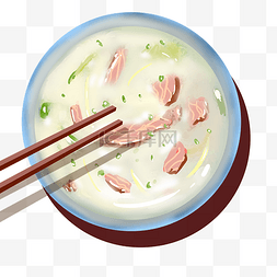 羊肉粉粉图片_筷子搅拌羊肉汤
