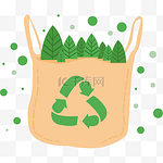 插画环保购物袋可回收帆布袋环保布袋