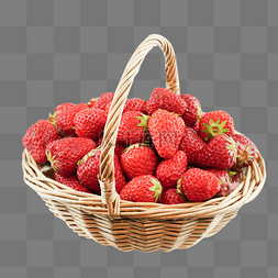 红色浆果图片_一篮美味水果草莓果