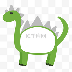 绿色恐龙图片_绿色恐龙装饰边框