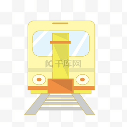 黄色火车图案