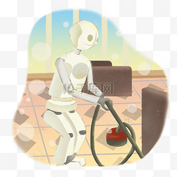 人工智能扫地机器人图片_AI人工智能管家扫地机器人