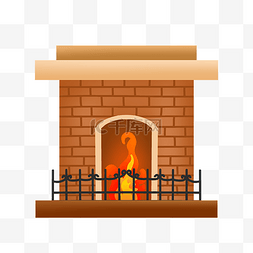 圣诞节壁炉篝火