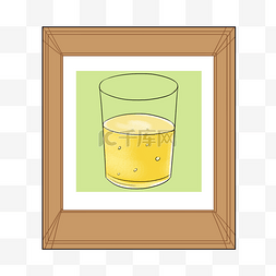 一杯橙汁卡通图片_婴儿识图类照片婴儿果汁一杯果汁