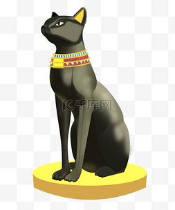 黑色埃及猫神
