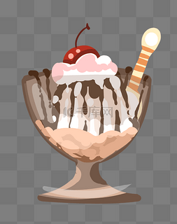 一杯冰激凌甜品插图