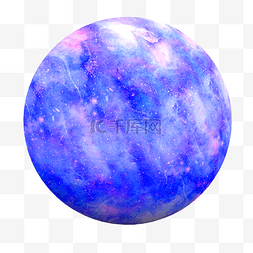 紫色梦幻星球图片_科幻星球