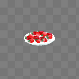 新鲜草莓图片_一盆美味的新鲜草莓