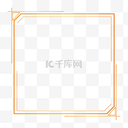 创意线框图片_创意简洁金色线框