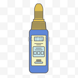 粘贴吸盘式图片_一瓶蓝色胶水