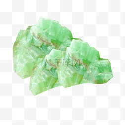 白天然水晶图片_绿色水晶矿石