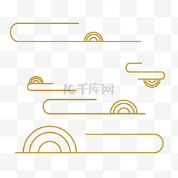 简约中国风图案曲线