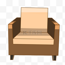 实木的木质椅子插画