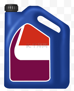 蓝色机油瓶