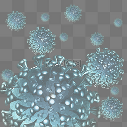 流感病毒图片_科技风特写冠状病毒