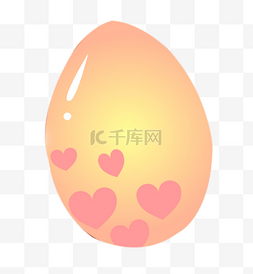 一颗心形图案的蛋