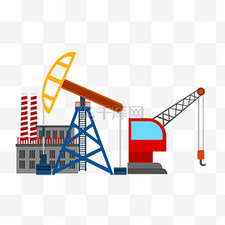 工业化时期图片_工业石油开采