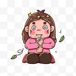 饿了表情包头晕眼花