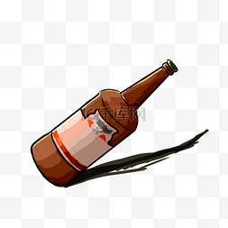 啤酒棕色图片_百威啤酒瓶