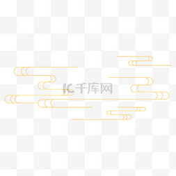 中国云金色图片_中国风淡金色祥云装饰