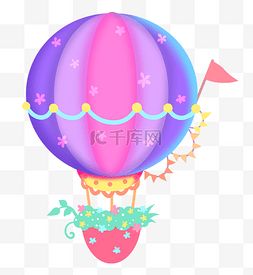 唯美彩色热气球
