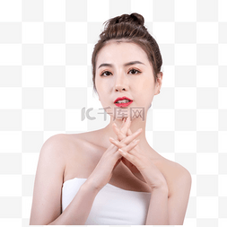 人物特写图片_简约人像美女特写