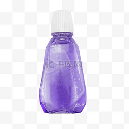 漱口欧水图片_紫色漱口水瓶子
