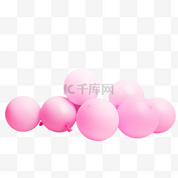 欢乐节日气氛图片_粉色气球