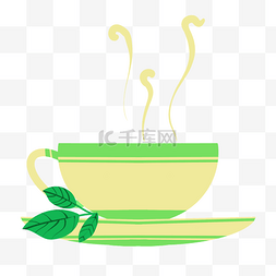 茶文化茶具茶水插画