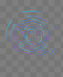 科技智能蓝色图片_蓝色科技线条感圆圈