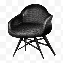 黑色的椅子图片_黑色的椅子装饰插画
