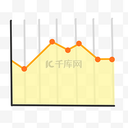 统计图图片_黄色曲线分析图
