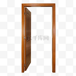 一扇门图片_木质门框
