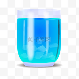 蓝色妖姬鸡尾酒图片_特调鸡尾酒