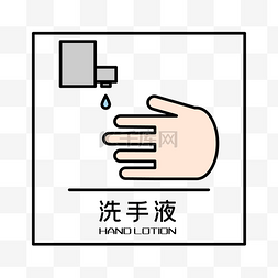 餐厅洗手间洗手液指示牌